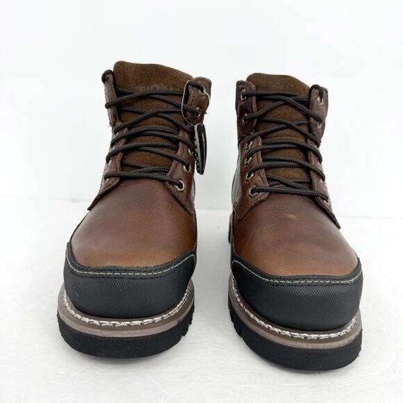 Iron Age Mens Dozer 6 Work Boots US 6 Wide Brown Leather Steel Toe NIB main image 4